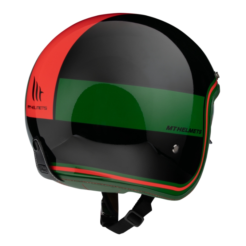Offener Helm MT LeMans 2 SV Tant schwarz-rot-grün