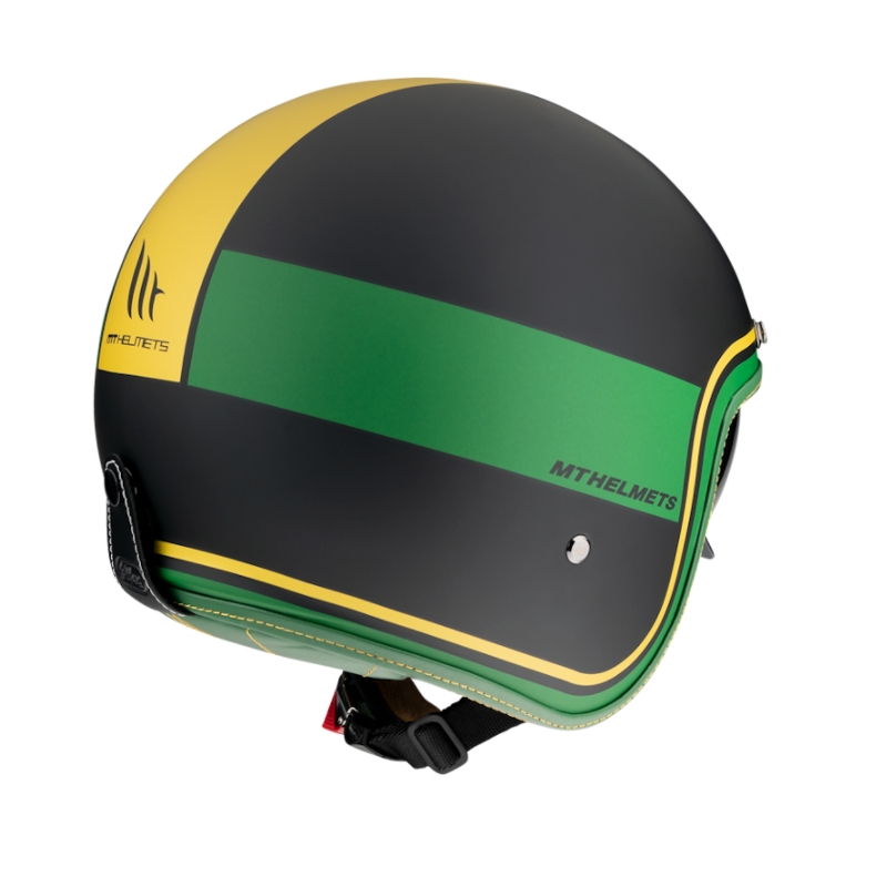 Offener Helm MT LeMans 2 SV Tant schwarz-gelb-grün