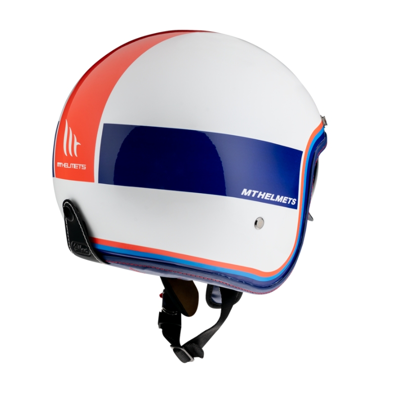 Offener Helm MT LeMans 2 SV Tant weiß-blau-rot