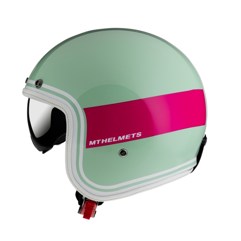 Open Helm MT LeMans 2 SV Tant grün-weiß-rosa Ausverkauf