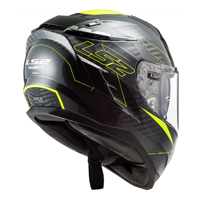 Integral Motorradhelm LS2 FF327 Challenger CT2 Fold schwarz-fluo gelb