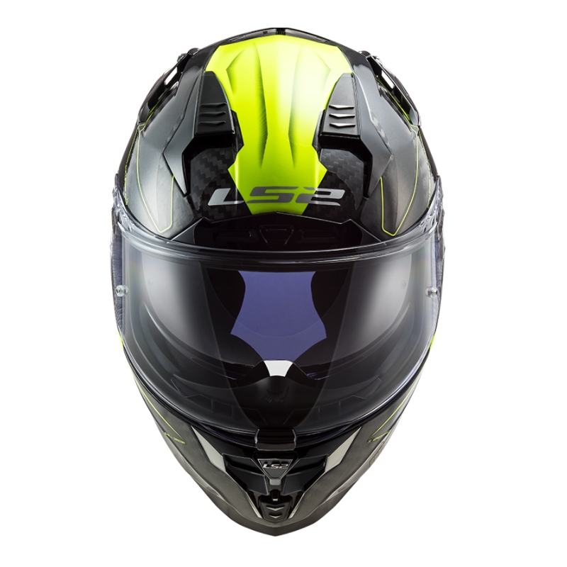 Integral Motorradhelm LS2 FF327 Challenger CT2 Fold schwarz-fluo gelb
