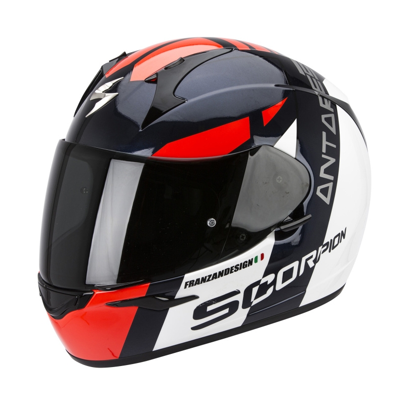 Moto Integralhelm Scorpion EXO-410 Air Antares schwarz-rot Ausverkauf