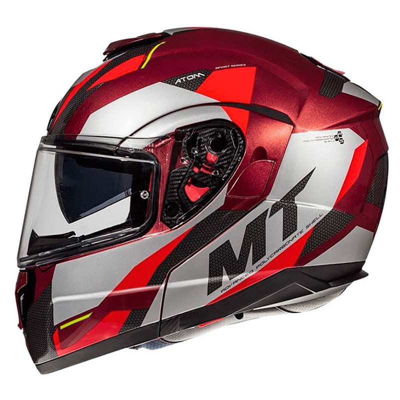MT Atom SV TRANSCEND F5 Motorradhelm rot - Klasse II