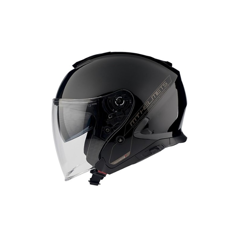 Offener Motorradhelm MT Thunder 3 SV Solid black glossy - Qualität II