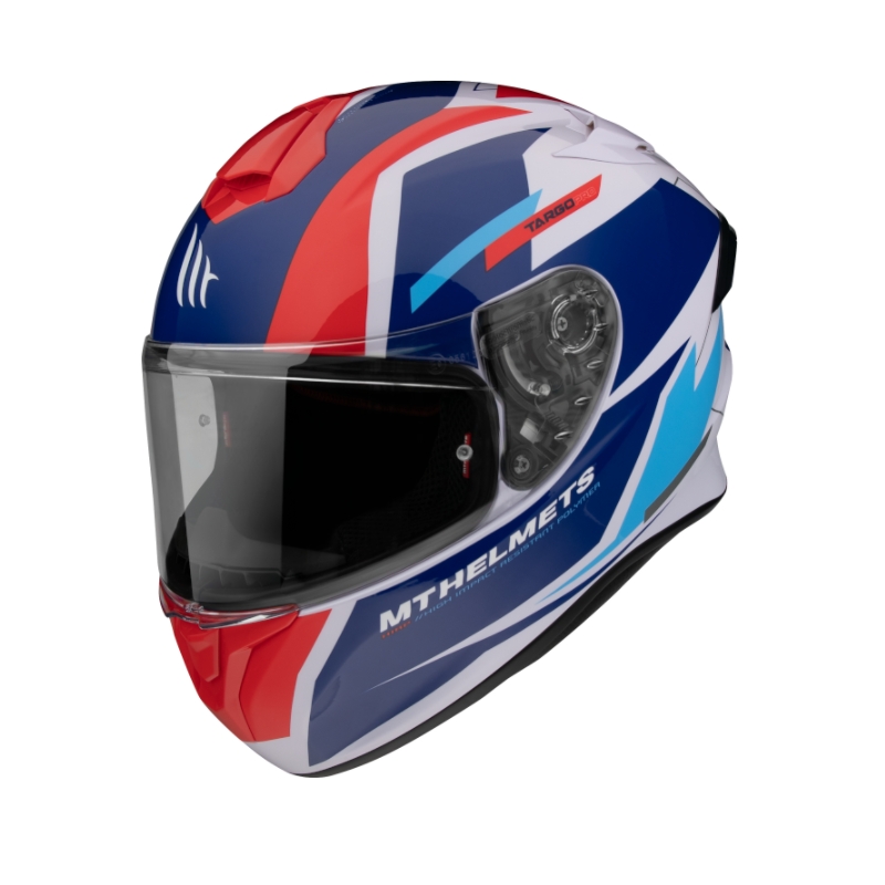 MT FF106 Pro Targo Pro Sound blau-weiß-roter Integral-Motorradhelm