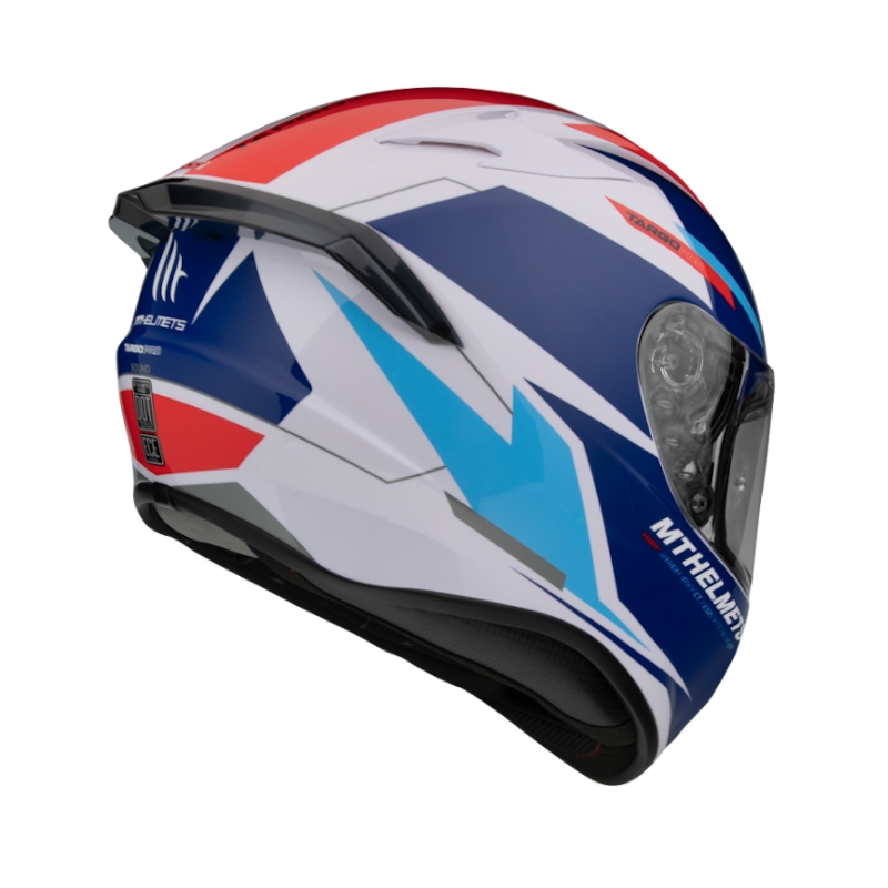 MT FF106 Pro Targo Pro Sound blau-weiß-roter Integral-Motorradhelm