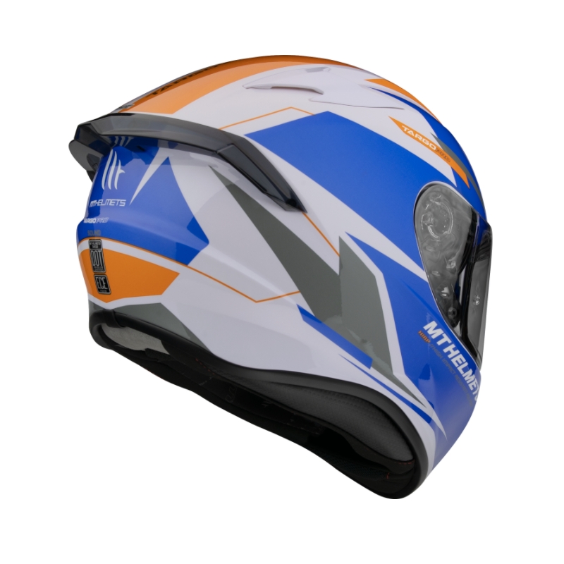 MT FF106 Pro Targo Pro Sound Integral Motorradhelm blau-weiß-orange