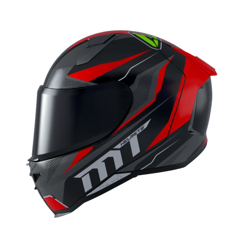 MT Revenge 2 Foundation schwarz-grau-rot Integral Motorradhelm Ausverkauf