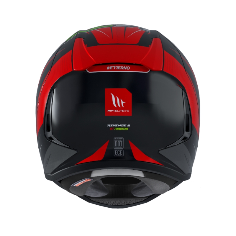 MT Revenge 2 Foundation schwarz-grau-rot Integral Motorradhelm Ausverkauf