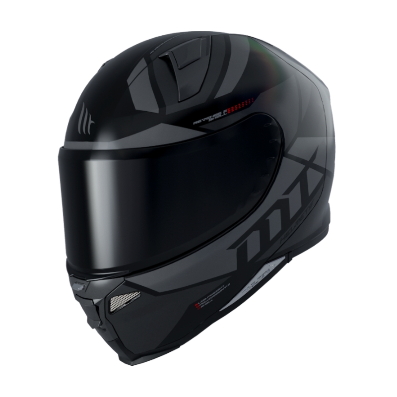 MT Revenge 2 Scalpel Schwarz-Grau Integral Motorradhelm Ausverkauf