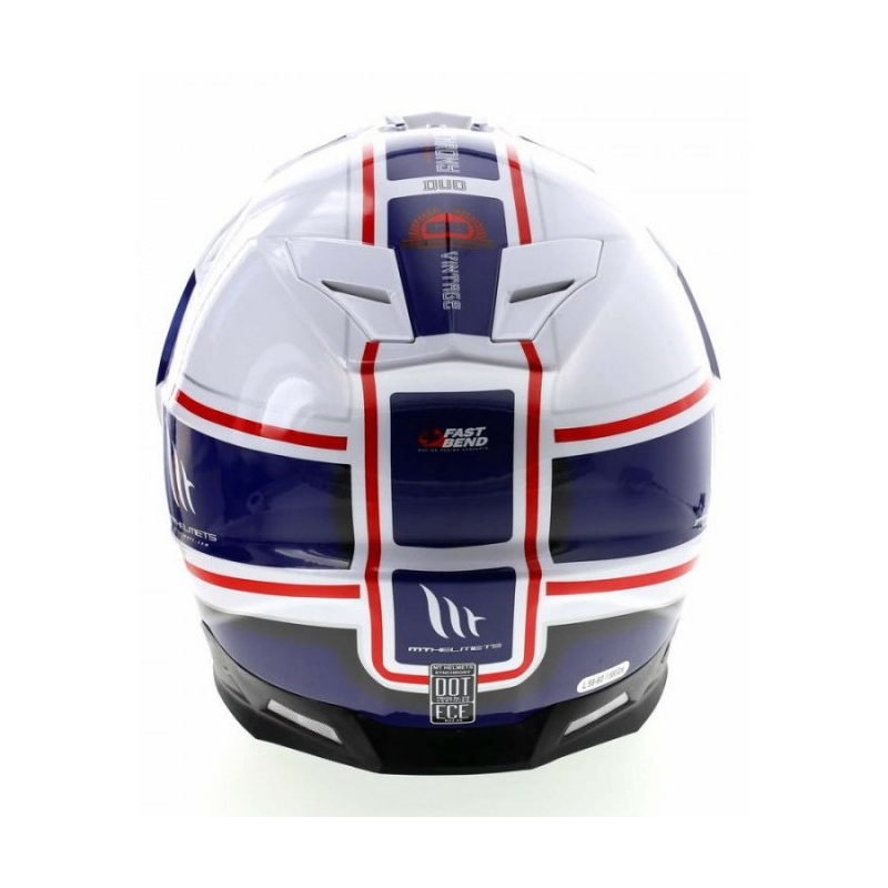 Enduro-Helm MT Synchrony Duosport SV Tourer weiß-blau-rot - Klasse II