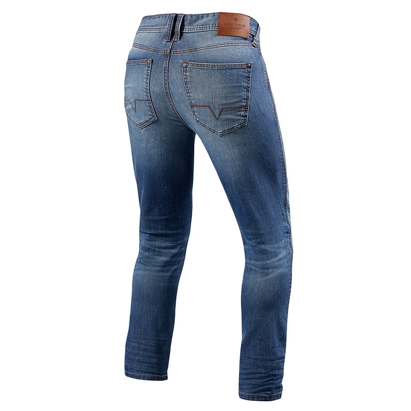 Revit Piston Blaue verlängerte Motorradjeans Ausverkauf