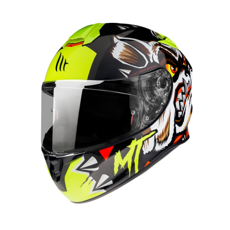 MT Targo Crazy Dog Integral Motorradhelm schwarz