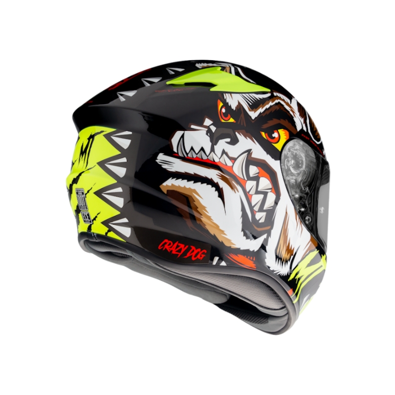 MT Targo Crazy Dog Integral Motorradhelm schwarz