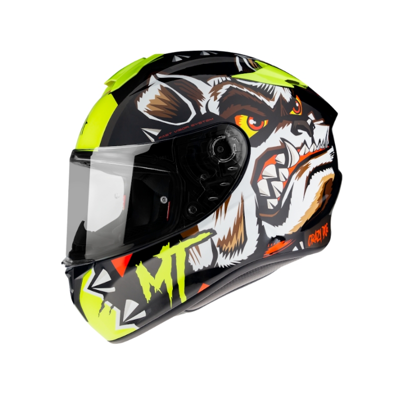 MT Targo Crazy Dog Integral Motorradhelm schwarz