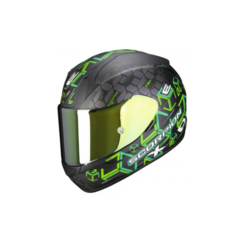 Integralhelm Scorpion EXO-390 Cube schwarz-grün Ausverkauf