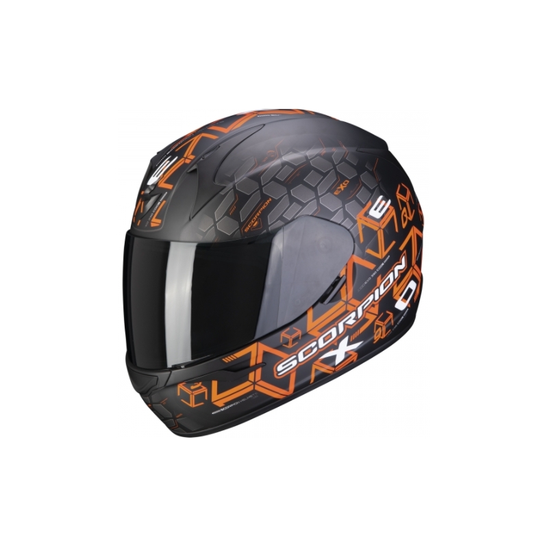 Integralhelm Scorpion EXO-390 Cube schwarz-orange Ausverkauf