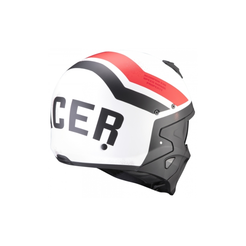 Helm Scorpion COVERT-X T-TRUST weiß-rot-schwarz