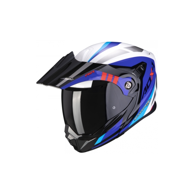 Klappbarer Endurohelm Scorpion ADX-1 Lontano blau-weiß