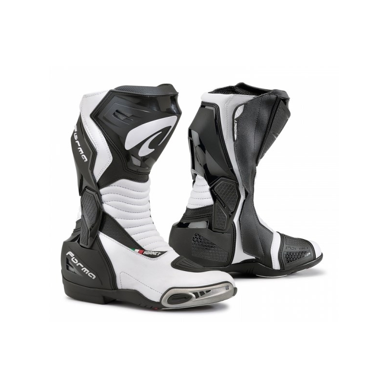 Forma Hornet schwarz-weiße Motorradstiefel