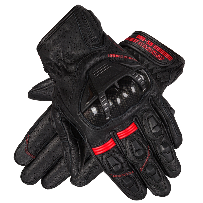 Motorradhandschuhe Ozone RS-600 SH schwarz-rot