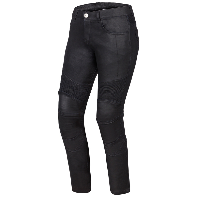 Damen-Motorradjeans Ozone Roxy, schwarz