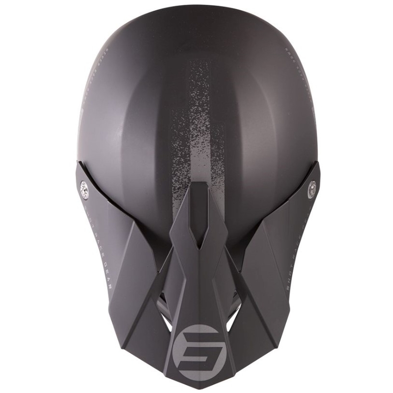 Motocross Helm Shot Furious Raw 2.0 schwarz-grau Ausverkauf