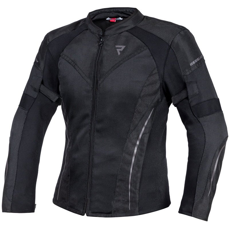 Rebelhorn Flux Damen Motorradjacke Schwarz Ausverkauf