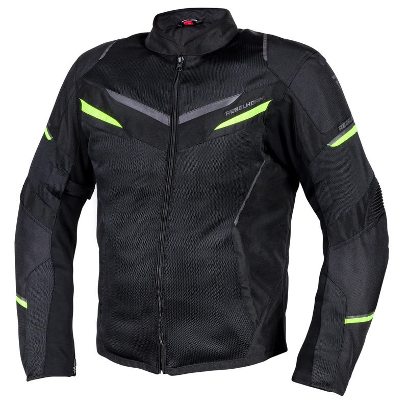 Rebelhorn Flux schwarz-fluorgelbe Motorradjacke