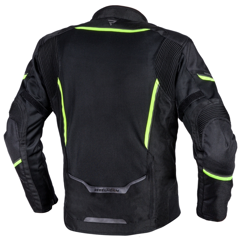 Rebelhorn Flux schwarz-fluorgelbe Motorradjacke