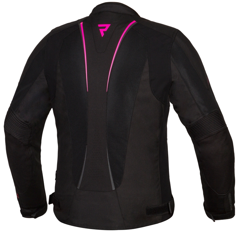 Women's Rebelhorn Hiflow IV Schwarz-Fluo Pink Motorradjacke Ausverkauf