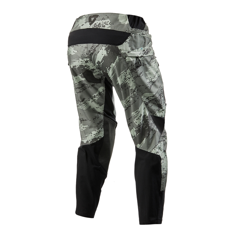 Motocross Hose Revit Peninsula camo grau kurz