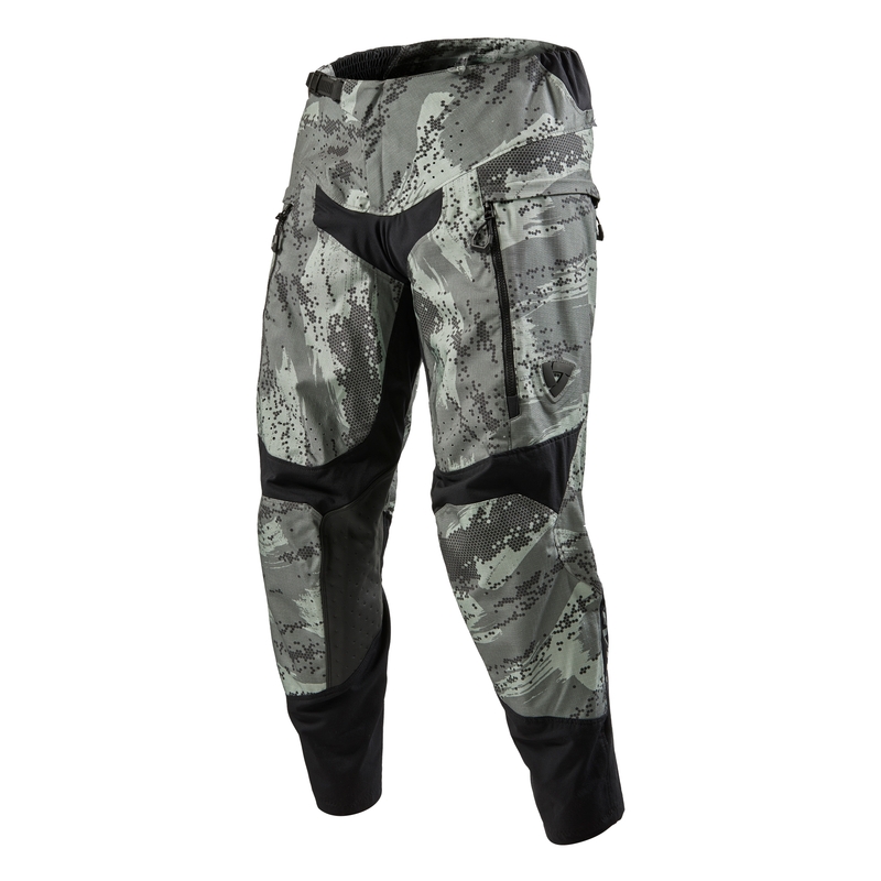 Motocross Hose Revit Peninsula camo grau kurz