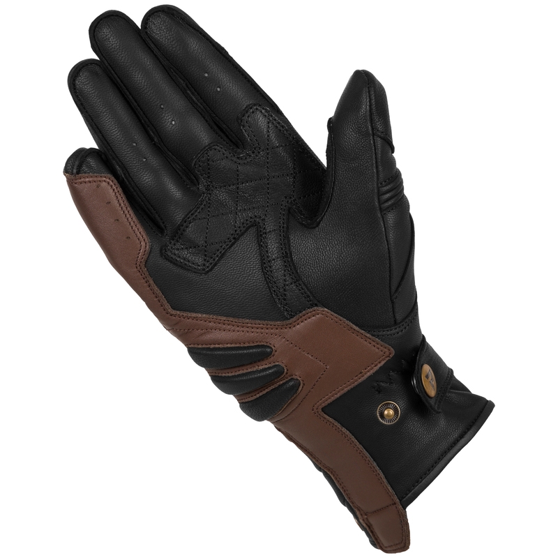 Rebelhorn Hunter Schwarz-Braun Motorradhandschuhe Ausverkauf