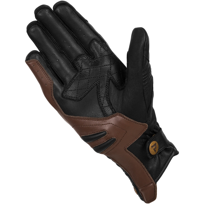 Women's Rebelhorn Hunter Schwarz und Braun Motorradhandschuhe Ausverkauf
