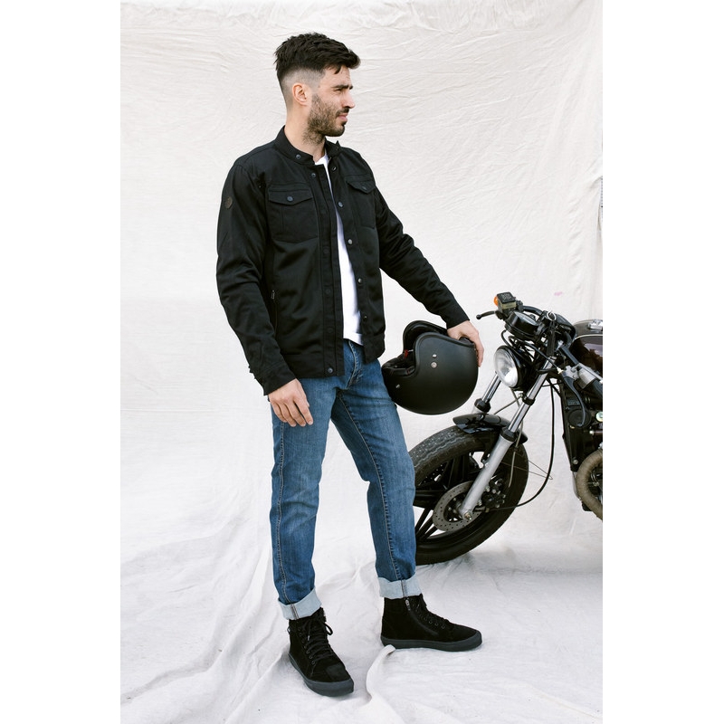 Motorradjacke BROGER California schwarz Ausverkauf