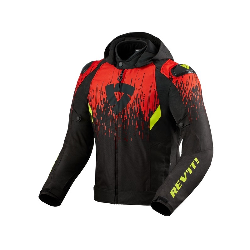 Revit Quantum 2 H2O Motorradjacke schwarz und rot Ausverkauf