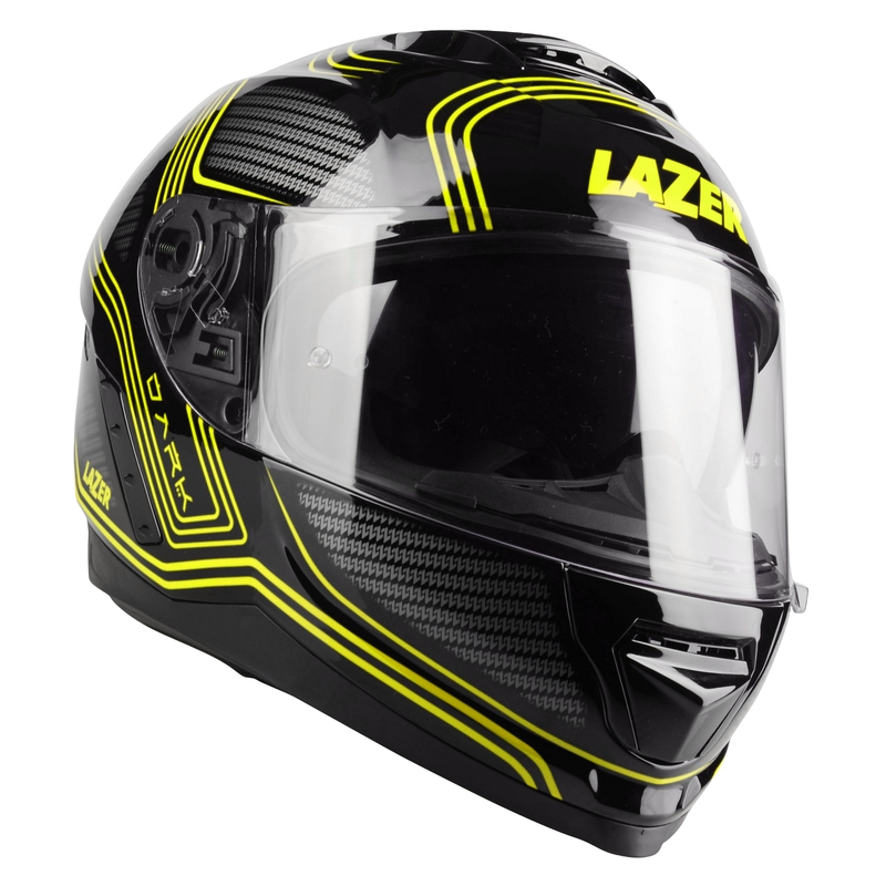 Integral Motorradhelm Lazer Rafale EVO Darkside schwarz-grau-fluo gelb Ausverkauf