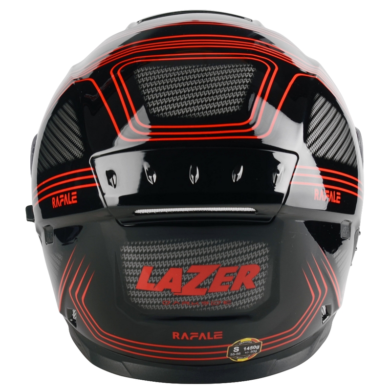 Lazer Rafale Darkside schwarz-grau-roter Integral-Motorradhelm