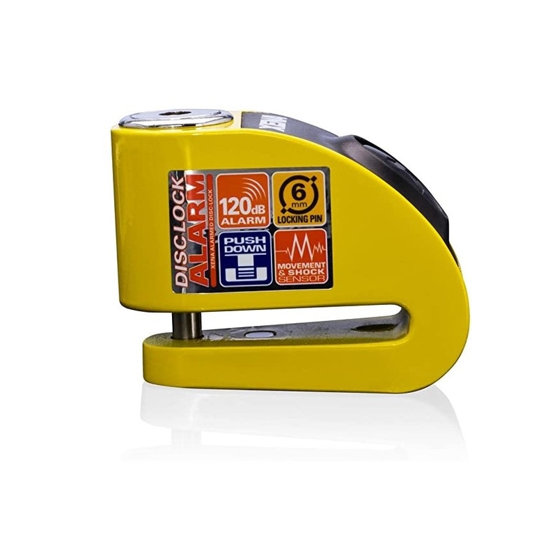 Scheibenbremsschloss XENA XZZ6L gelb