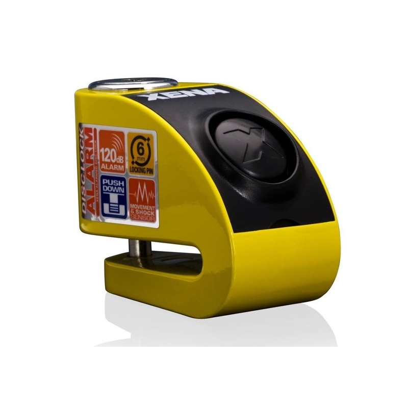 Scheibenbremsschloss XENA XZZ6L gelb