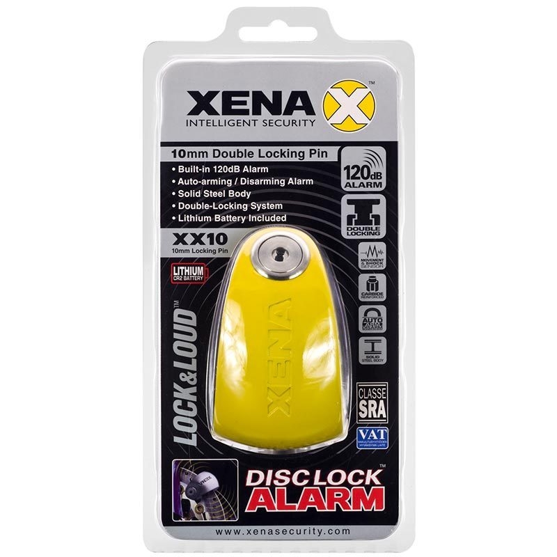 Scheibenbremsschloss XENA XX10 gelb
