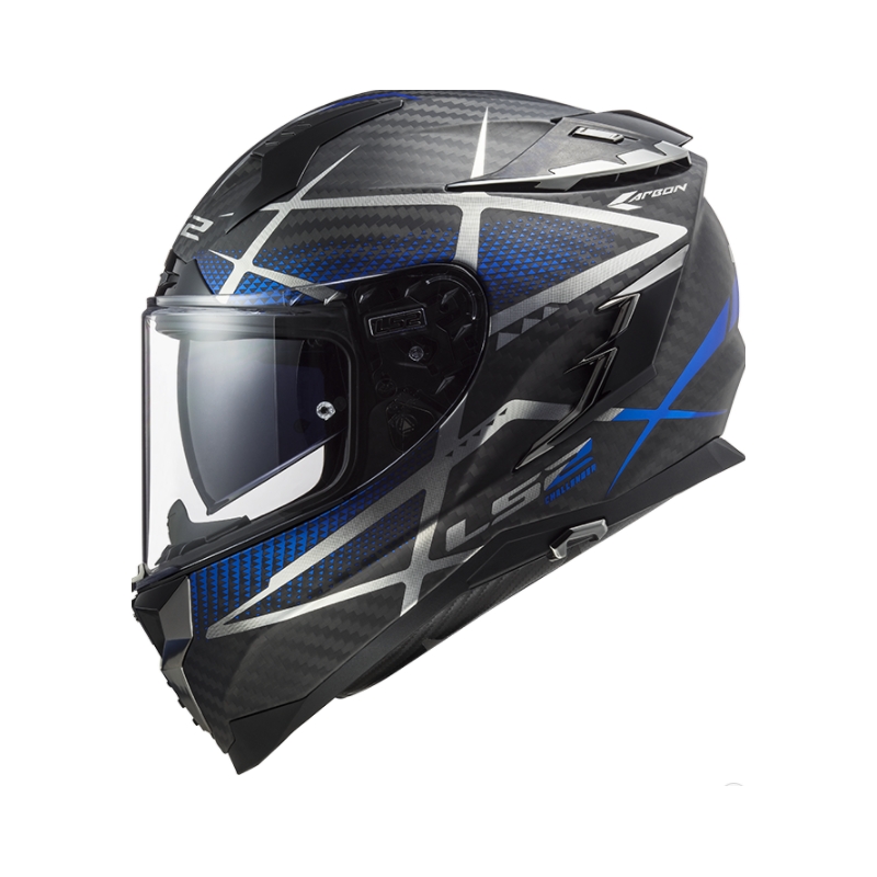 Integral Motorradhelm LS2 FF327 Challenger C Konic schwarz-grau-blau Ausverkauf