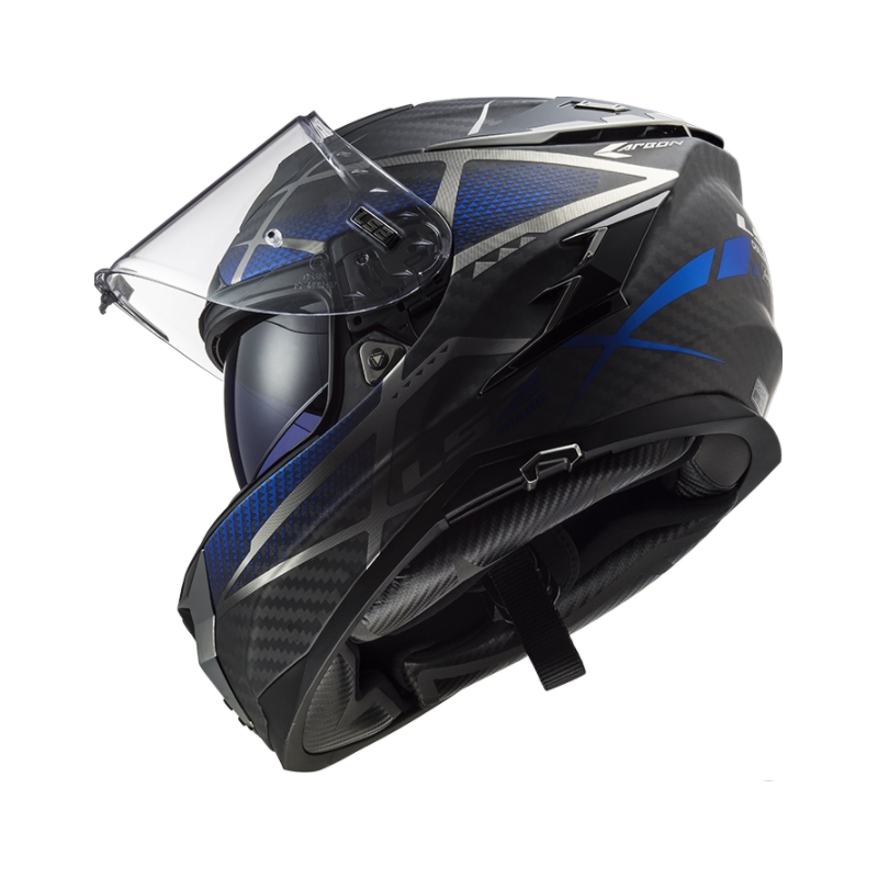 Integral Motorradhelm LS2 FF327 Challenger C Konic schwarz-grau-blau Ausverkauf