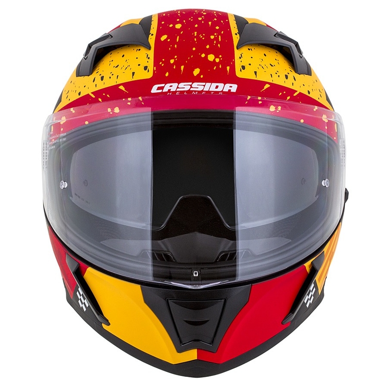Integral-Motorradhelm Cassida 3.0 DRFT orange-fluorrot