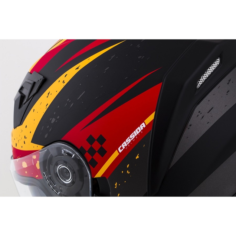 Integral-Motorradhelm Cassida 3.0 DRFT orange-fluorrot