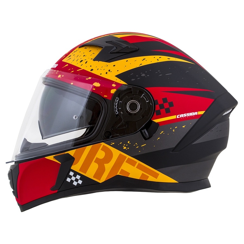 Integral-Motorradhelm Cassida 3.0 DRFT orange-fluorrot