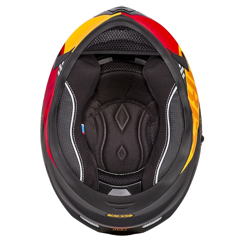 Integral-Motorradhelm Cassida 3.0 DRFT orange-fluorrot