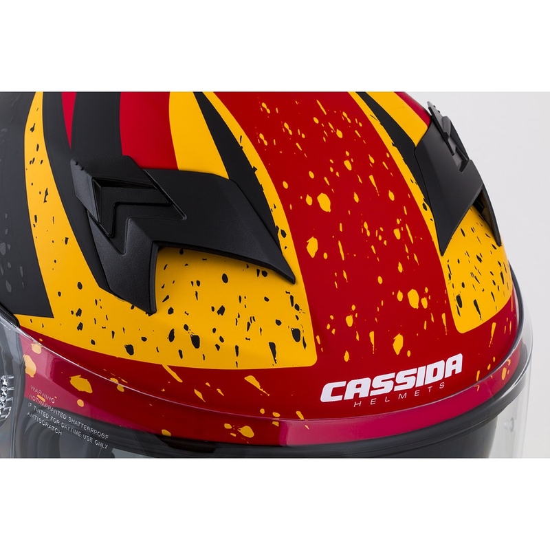 Integral-Motorradhelm Cassida 3.0 DRFT orange-fluorrot